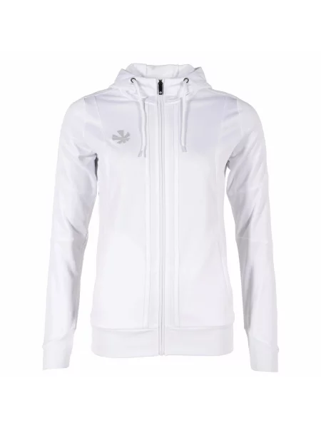 Bluza dresowa zapinana na z kapturem Reece Australia Cleve TTS biała