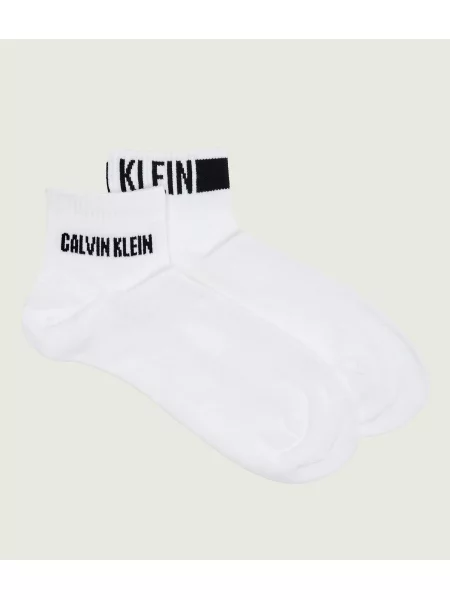 Șosete lungi Calvin Klein alb