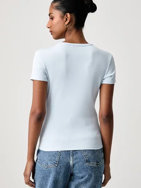 Tommy Jeans T-shirt basic z niebieska
