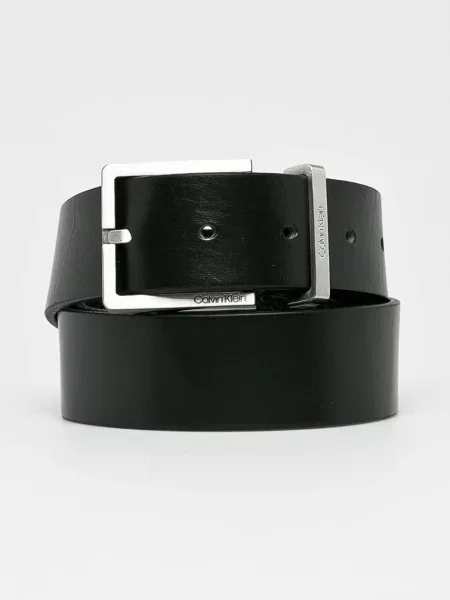 Calvin Klein Remen skórzany crna