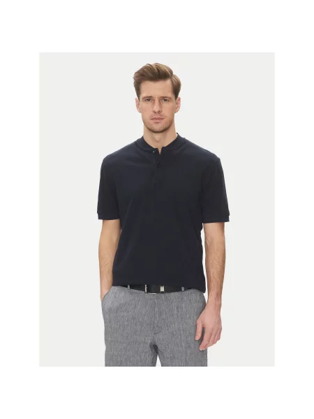 BOSS Polo marškinėliai H-Pratt Tamsiai Regular Fit mėlyna