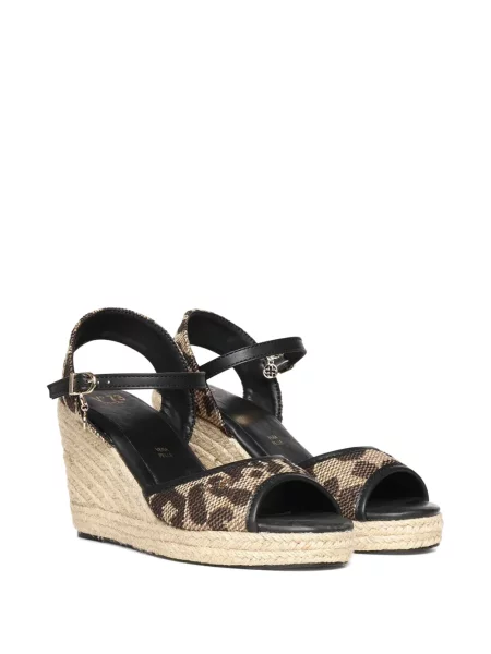 Sandale V°73 cu pană cu imagine cu model leopard
