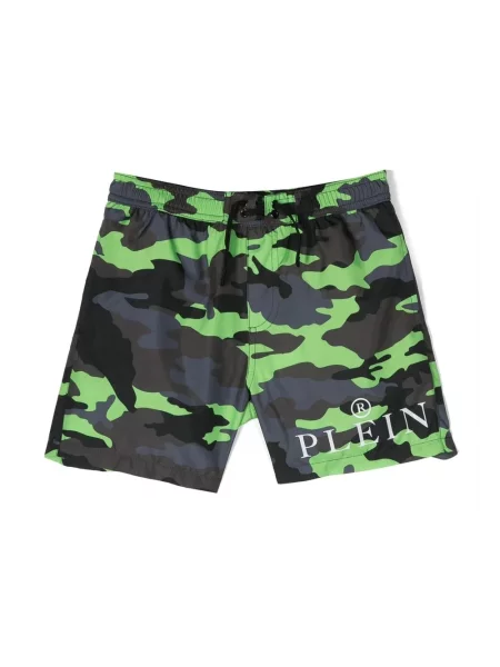 Szorty dziecięce Philipp Plein zielone