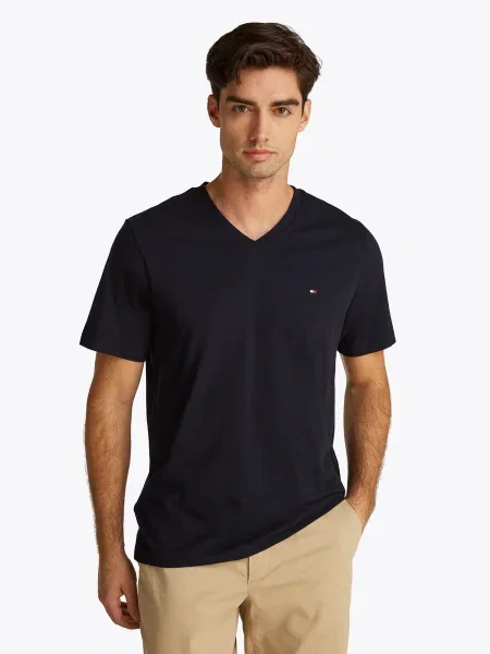 TOMMY HILFIGER Tricou ESSENTIAL marin albastru