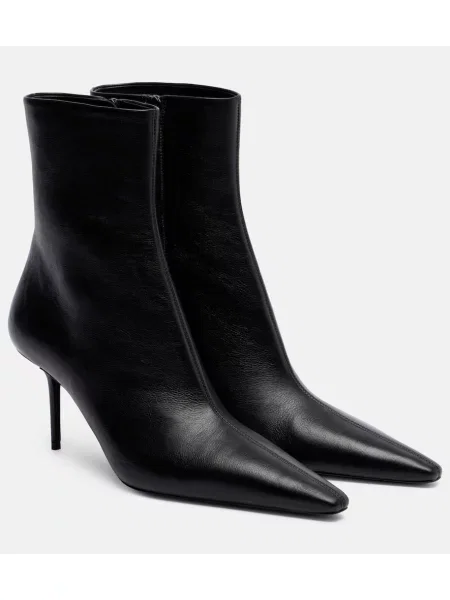 Cropp cizme scurte Saint Laurent din piele negru