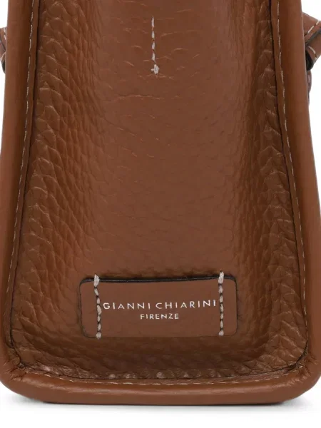 Δερμάτινη τσάντα shopper Gianni Chiarini καφέ