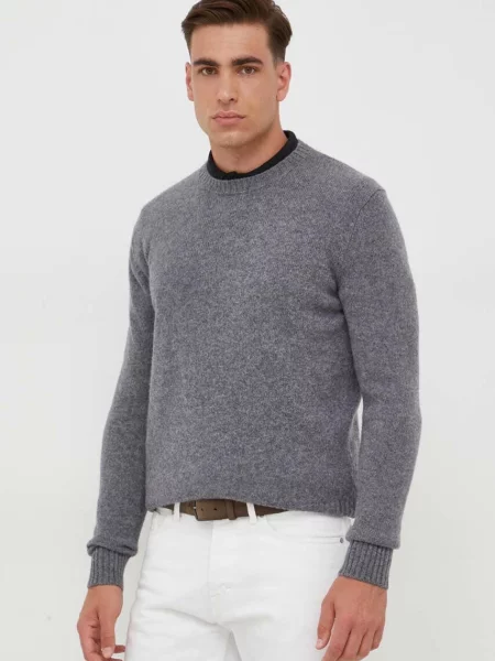 Volnen pulover United Colors of Benetton siva