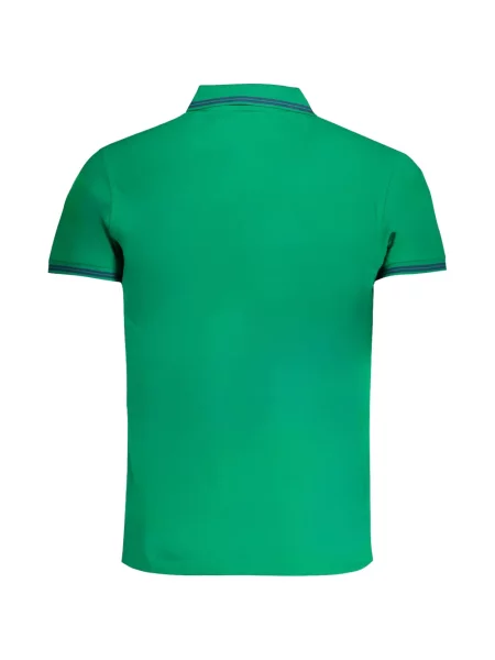 Tricou polo Cavalli Class cu broderie verde