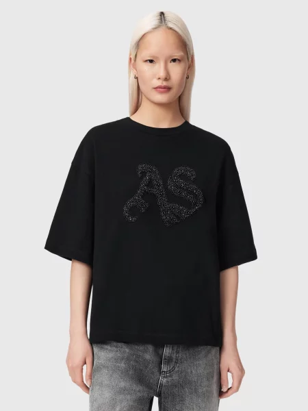 AllSaints Tricou ICON AMELIE' negru