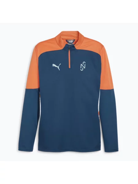Fotbalová mikina PUMA Neymar Jr Creativity Top ocean tropic/hot heat bílá
