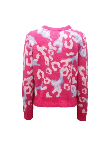 Sweter Sun68 wełniany różowy