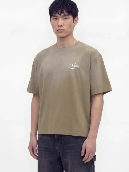 Karl Kani Tricou kaki alb