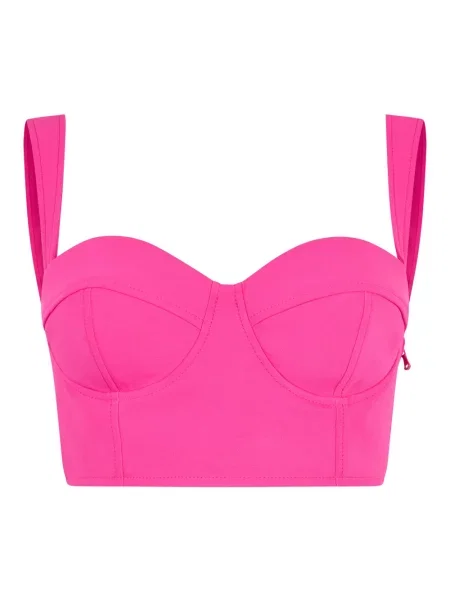 Krótki top Moschino w serca różowy