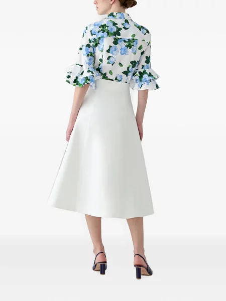 Virágos ing Carolina Herrera nyomtatás fehér