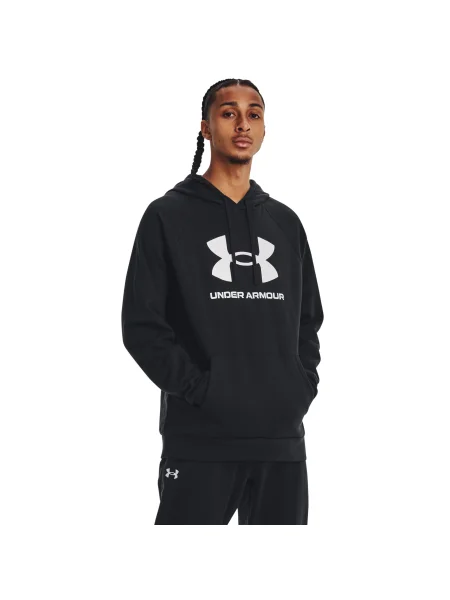 Pánska mikina Under Armour Rival Fleece Logo HD black/white čierna