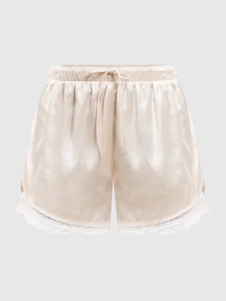 Шорти кольору айворі з мереживом Magda Butrym бежеві