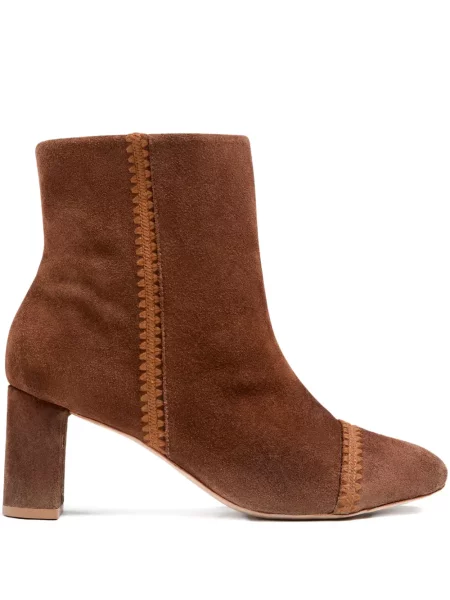 Botine Cinq A Sept din piele de căprioară maro