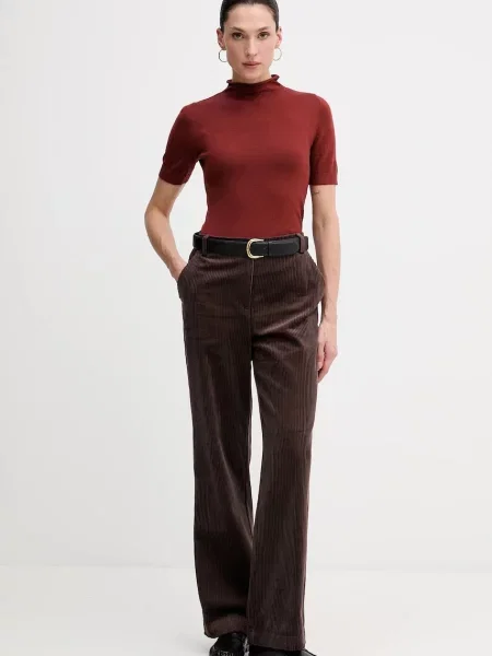 Светр із додаванням вовни Sisley півгольф чорний