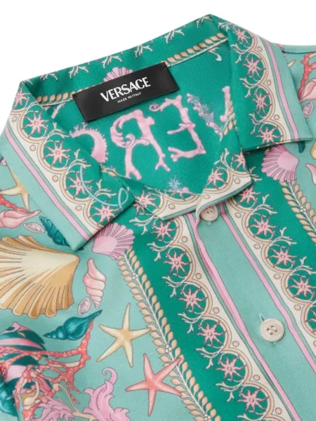 Koszula dziecięca Versace zielona