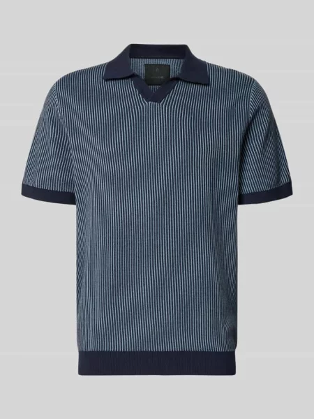 Koszulka polo w dzianinowym wyglądzie o kroju regular fit model Preston' Jack & Jones Premium