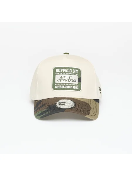 New Era Camo Patch E-Frame Adjustable Cap Cream Universal bej