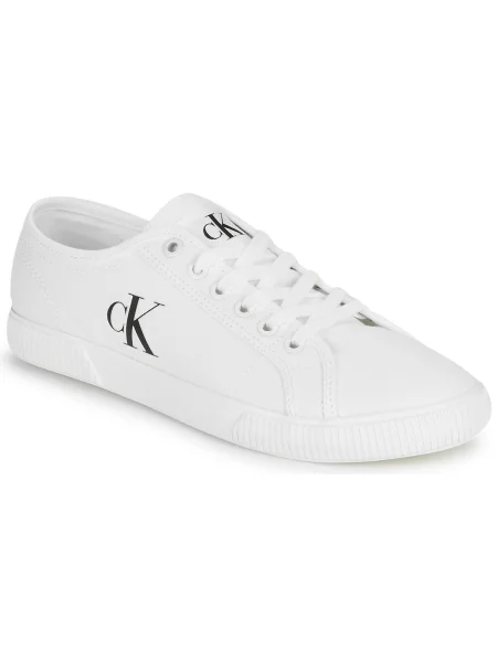 Calvin Klein Jeans Teniși Ess Vulc Low Cv Mg Wn alb