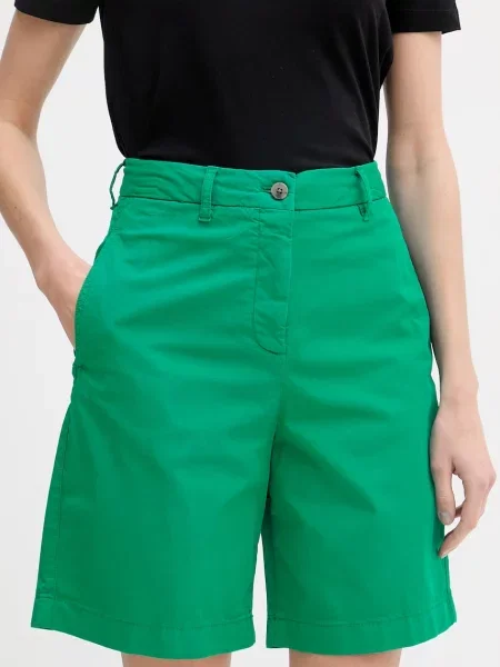 Tommy Hilfiger pantaloni scurți chinos pentru femei cu verde
