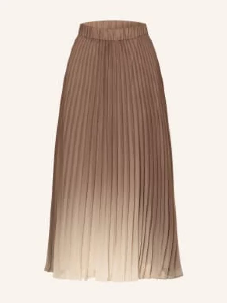 S.Oliver Black Label Spódnica Plisowana beige czarna