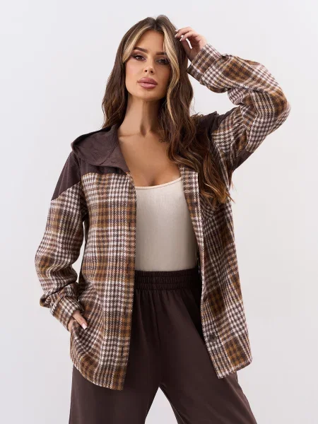 Вовняна Сорочка ISSA Plus коричневий