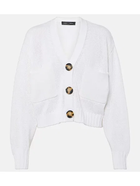 Cardigan Proenza Schouler alb