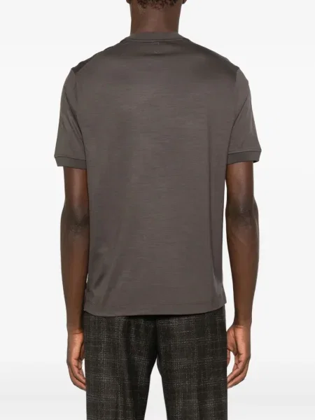 Tricou Canali cu decolteu rotund maro