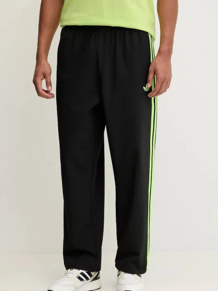 Donji dio trenirke adidas Originals Wov Drill TP s aplikacijom crna