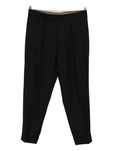 Pantaloni Berwich plisate negru