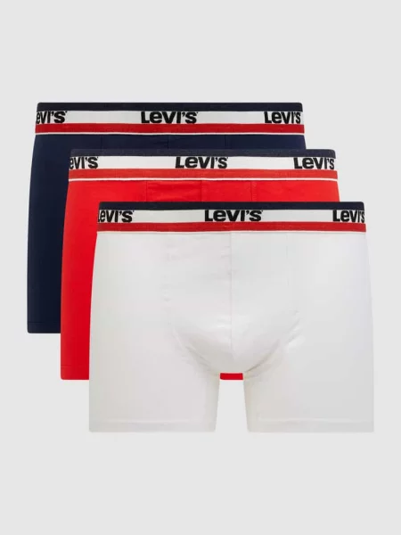 Bokserki z domieszką stretchu w Levi's czerwone