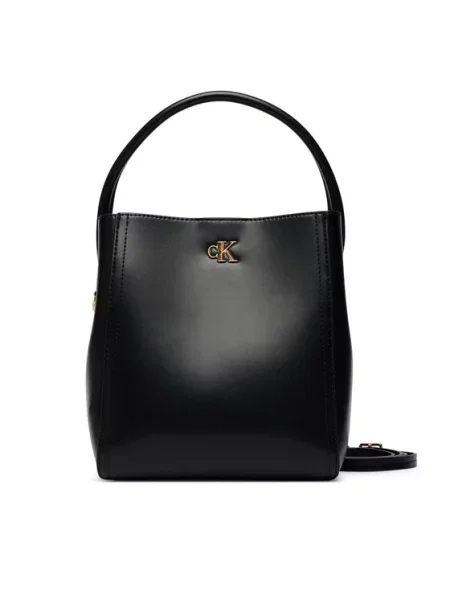 Τσάντα Calvin Klein Ck Bucket With Strap μαύρο