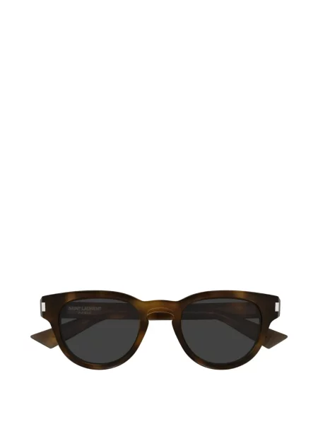 Ochelari de soare rotunzi Saint Laurent Eyewear maro