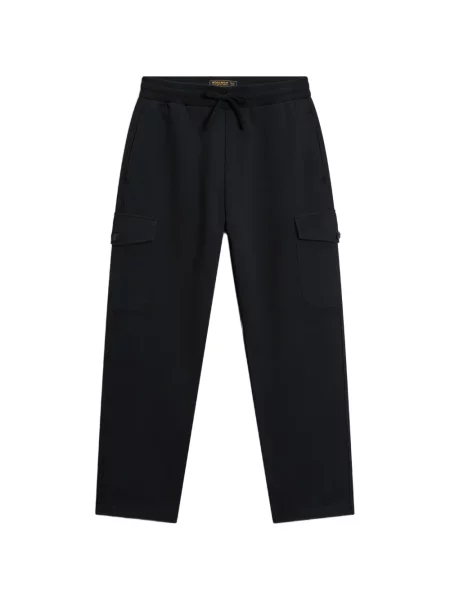 Pantaloni Woolrich din fleece alergare negru