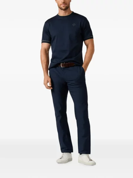 Tricou Hackett London cu autograf albastru