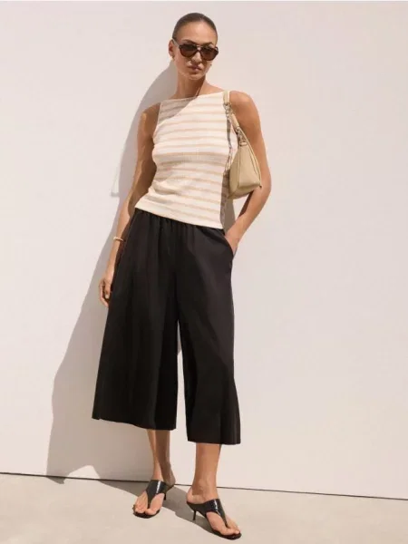 Mohito Culotte kelnės juoda