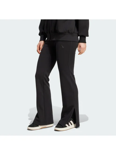 Neoblazinjeno športne hlače Adidas razplamtel črna