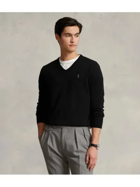 POLO RALPH LAUREN Pulover | Slim Fit negru