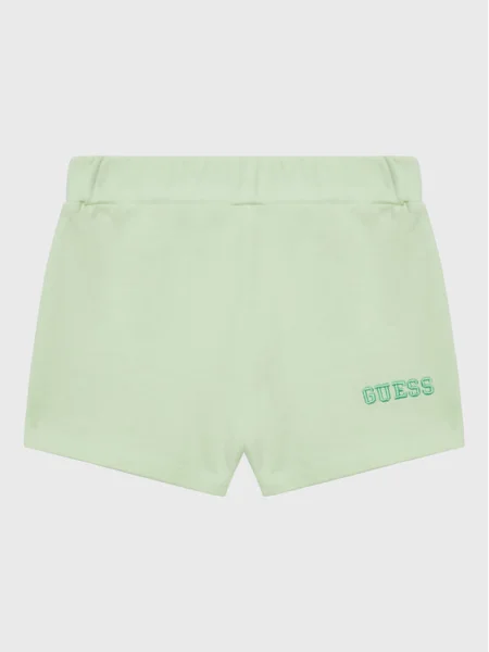 Guess Шорти от плат зелен