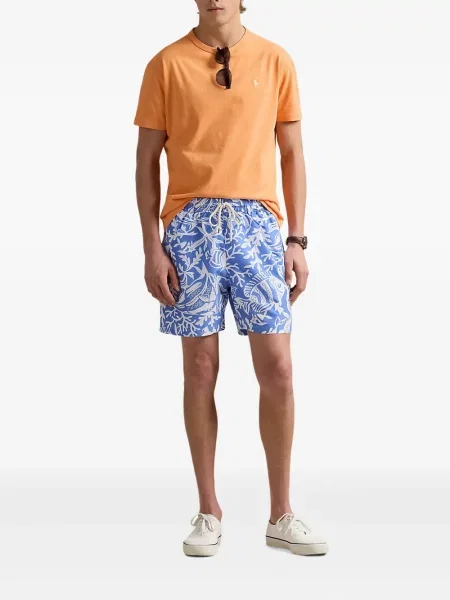 Șosete Polo Ralph Lauren de in cu dungi cu autograf negru