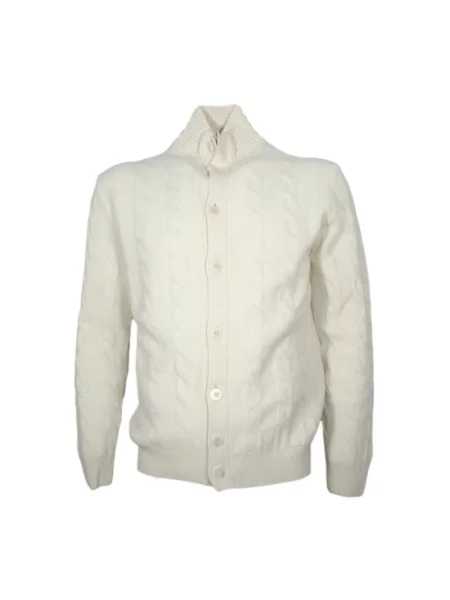 Kardigan Cashmere Company wełniany biały