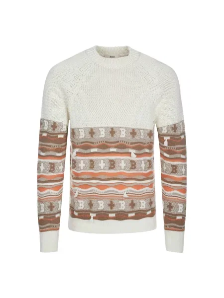 Sweter Bally z kapturem brązowy