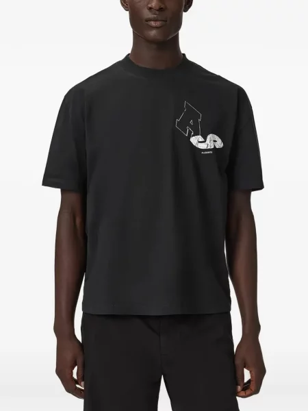 Tricou Allsaints cu imagine negru