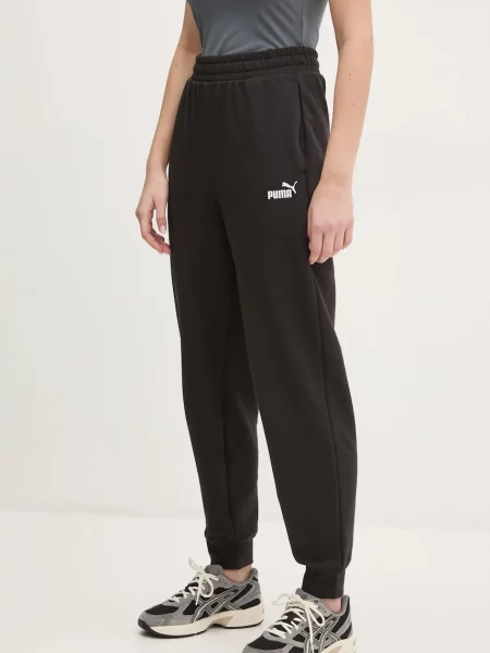 PUMA Pantaloni ESS No. 1 / alb negru