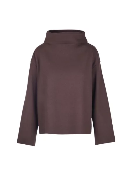 Sweter Niu' wełniany brązowy