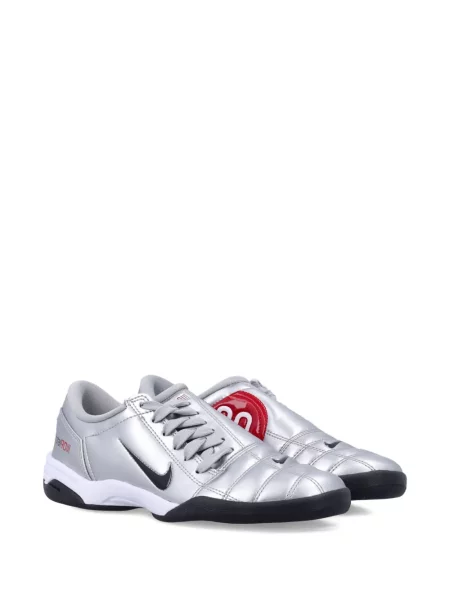 Iš natūralios odos retro stiliaus kelnės Nike apvaliu kaklu ruda