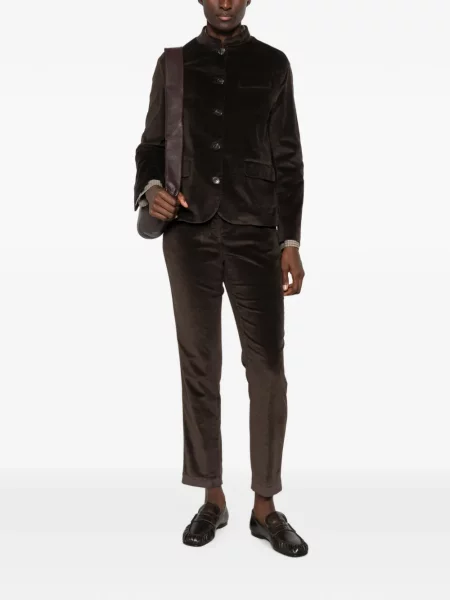 Pantaloni 19.61 Milano de catifea maro